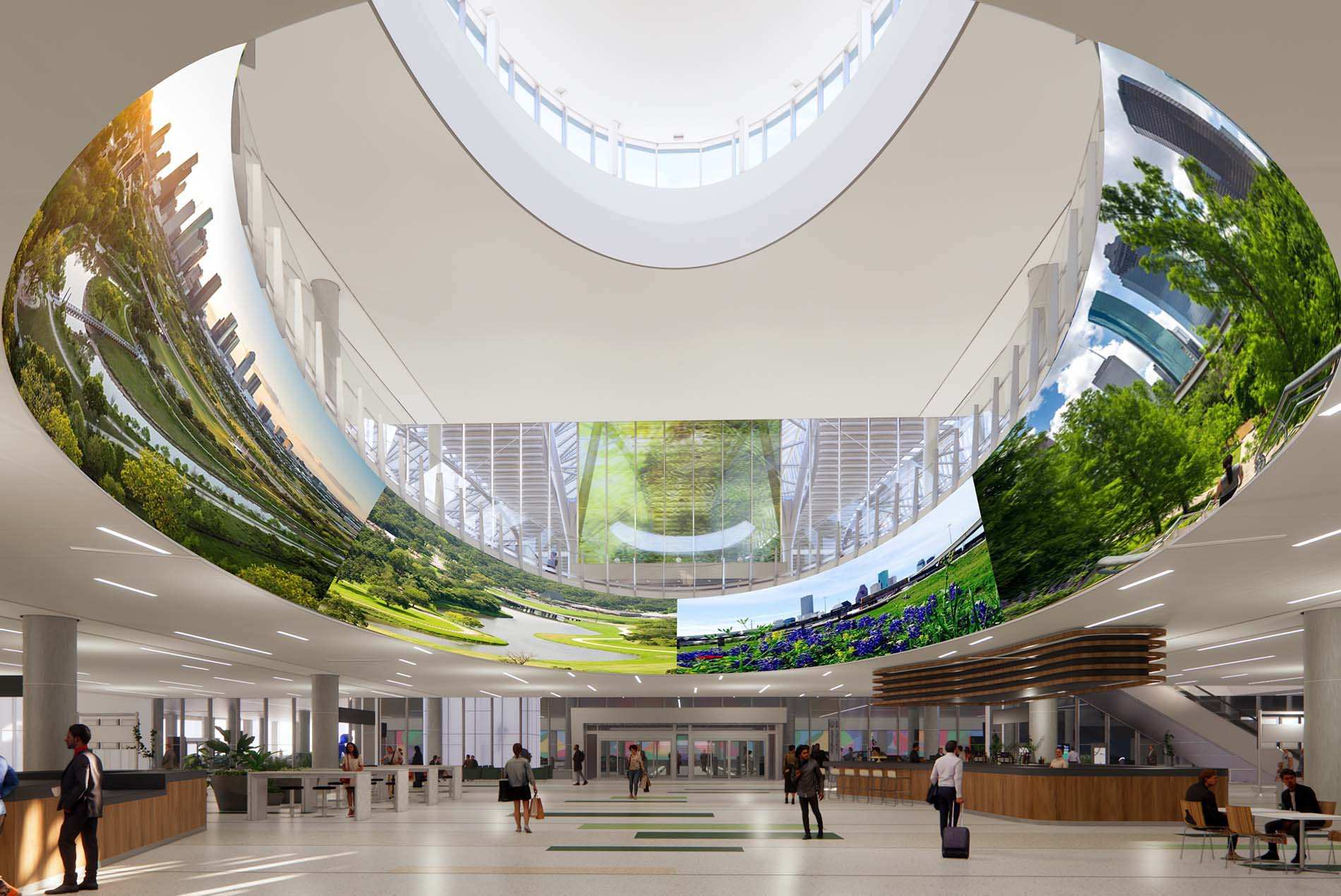 08 Houston FIS Arrivals Oculus to Departures Level 1900 x1270