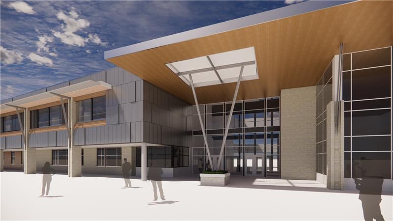 9th Grade Facade Entry Close Up 1